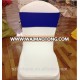 Royal Blue Spandex Chair Cover Bands Elastic Chair Sash